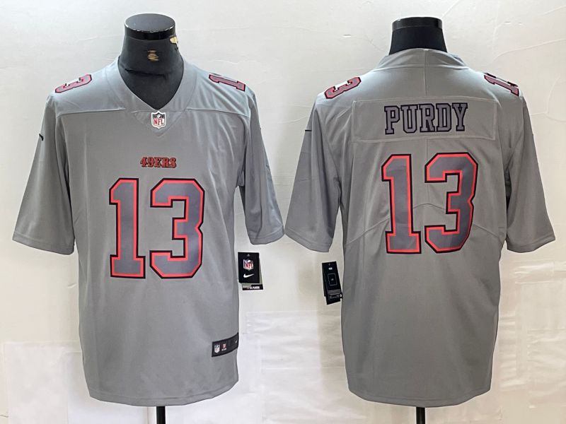Men San Francisco 49ers #13 Purdy Grey 2024 Nike Vapor Untouchable Limited NFL Jerseys